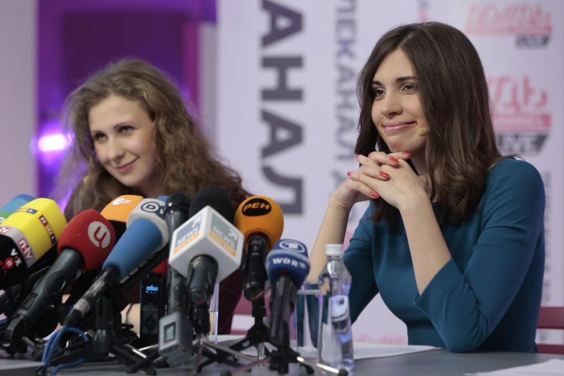 Pussy Riot members Nadezhda Tolokonnikova (right) and Maria Alyokhina. Photo: AP