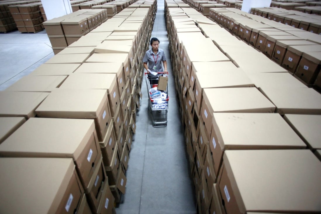 The mainland's surging e-commerce business is predicted to exceed US$1 trillion by 2020, becoming the world's largest. Photo: Bloomberg