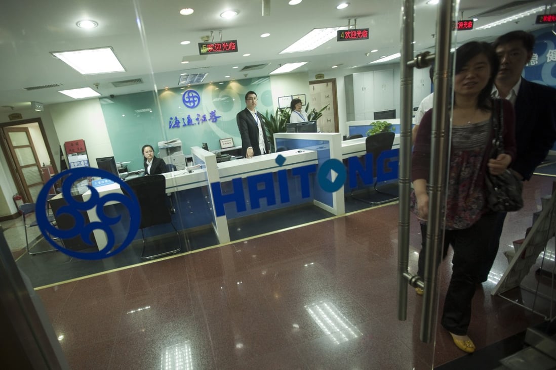Haitong Securities said liabilities at non-financial firms might rise to more than 150 per cent of GDP this year, raising default risk. Photo: Bloomberg