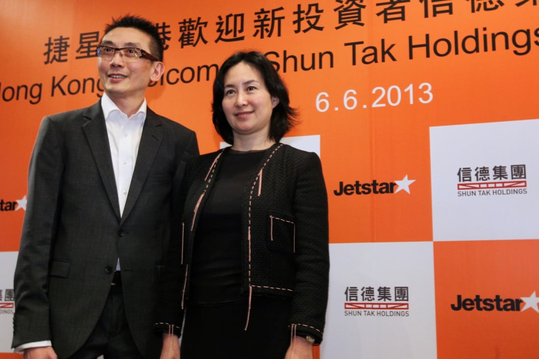 Jetstar Hong Kong chief executive Edward Lau and chairman Pansy Ho still await approval of the carrier's application for an operating licence. Photo: Felix Wong