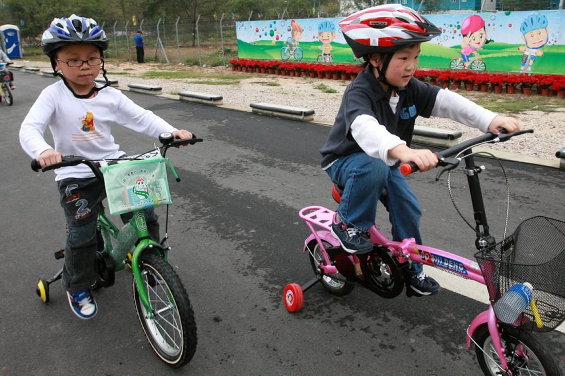 Recent Baptist University surveys show 20 per cent of Hong Kong's secondary school students can't ride a bicycle. 
