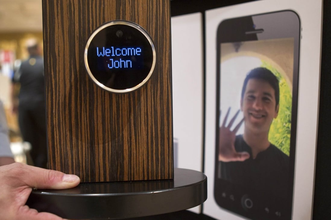 A Goji Smart Lock is displayed during Pepcom's "Digital Experience", a consumer electronics showcase, in Las Vegas. Photo: Reuters