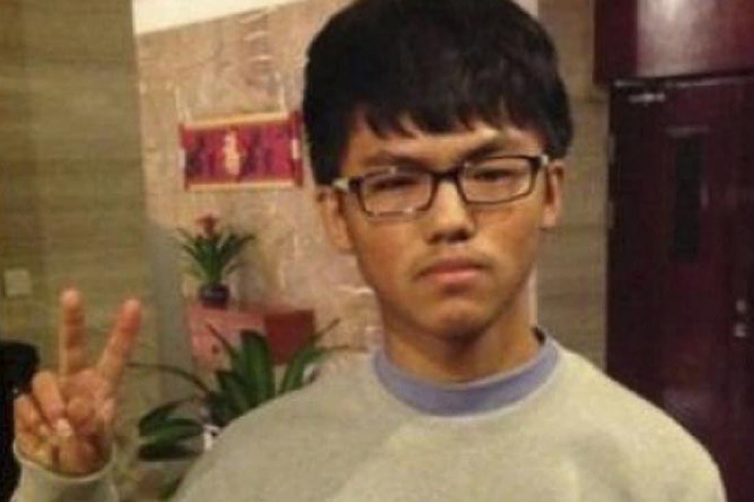 The 16-year-old boy, who published under the pseudonym Yang Hui. Photo: SCMP Pictures