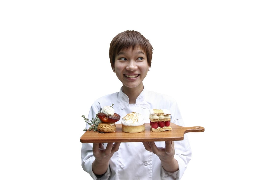 Aki Yamamoto with tempting pastries.Photo: Jonathan Wong