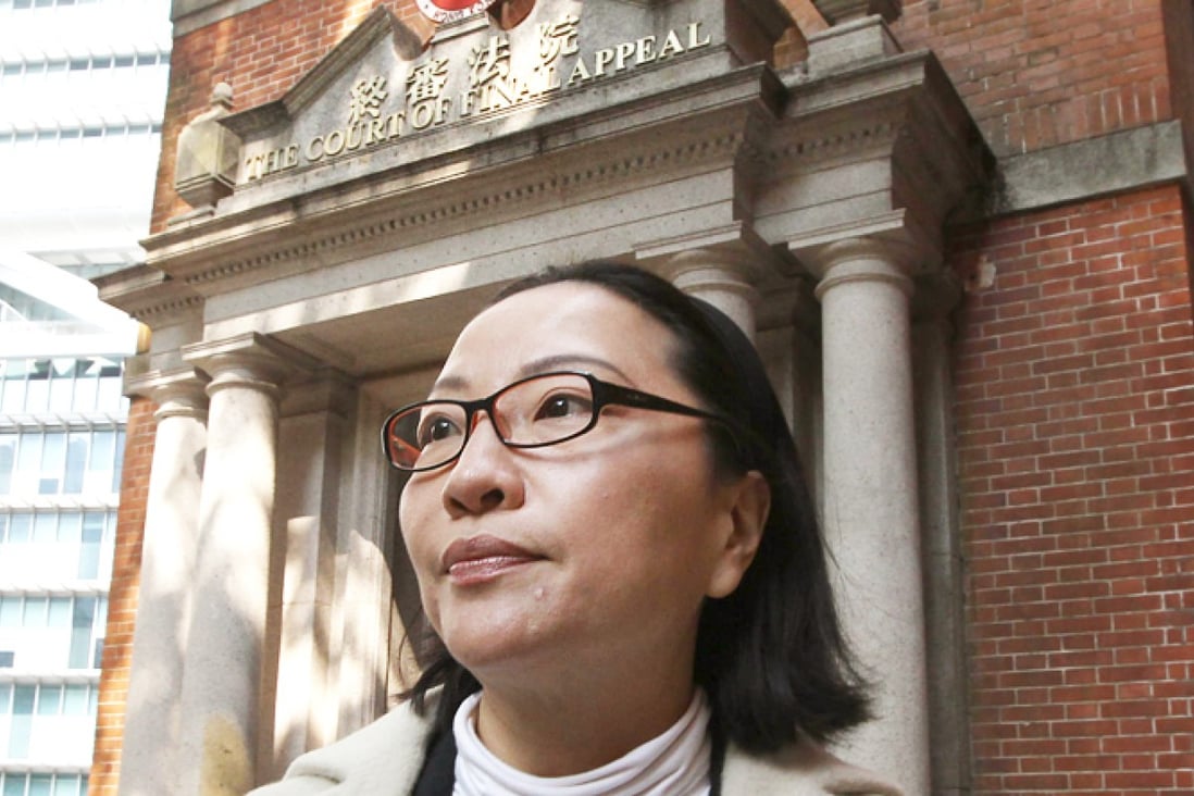 Lily Chiang says she is "completely disappointed" with Hong Kong's judicial system. Photo: Felix Wong