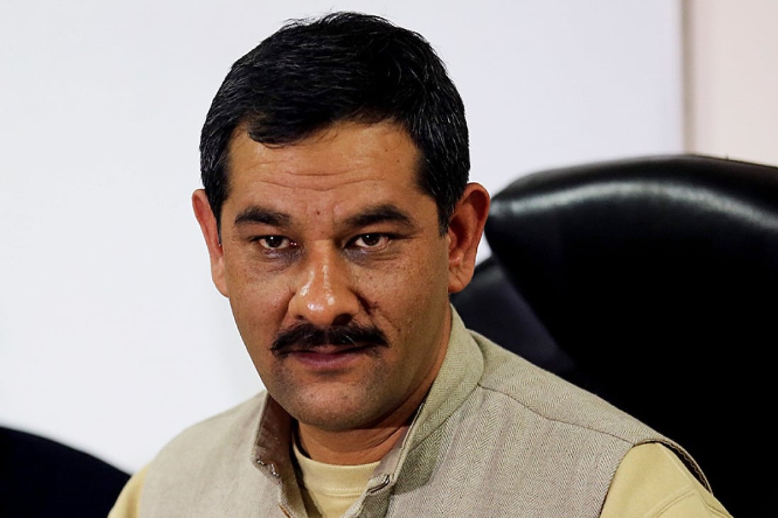 Jitendra Singh, Minister of State for Youth Affairs and Sports, speaks during a press conference in New Delhi, India, on Tuesday. Photo: EPA