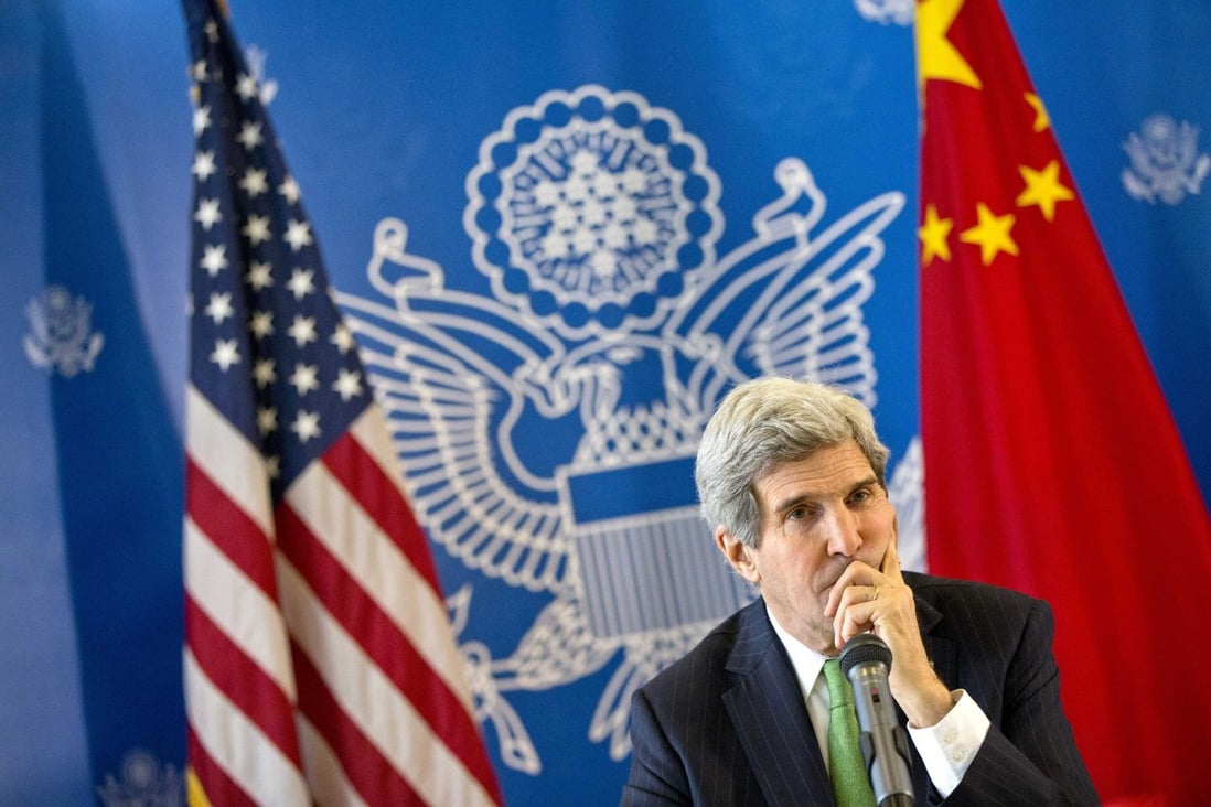U.S. Secretary of State John Kerry listens to a question during a discussion with Chinese bloggers in Beijing. Photo: Reuters