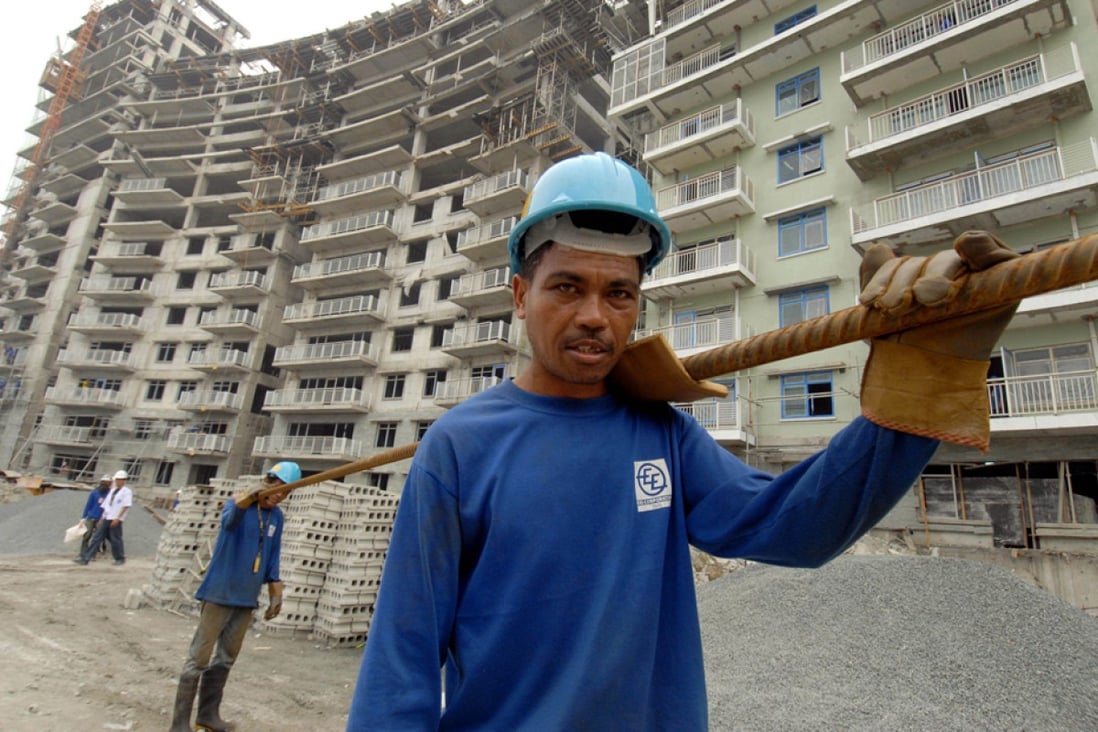 A condominium construction site of Ayala Land in suburban Manila. Photo: AFP
