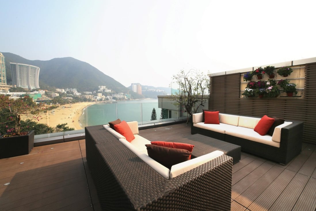 The amazing view from the rooftop of the property for sale in Repulse Bay Road. Photo: SCMP