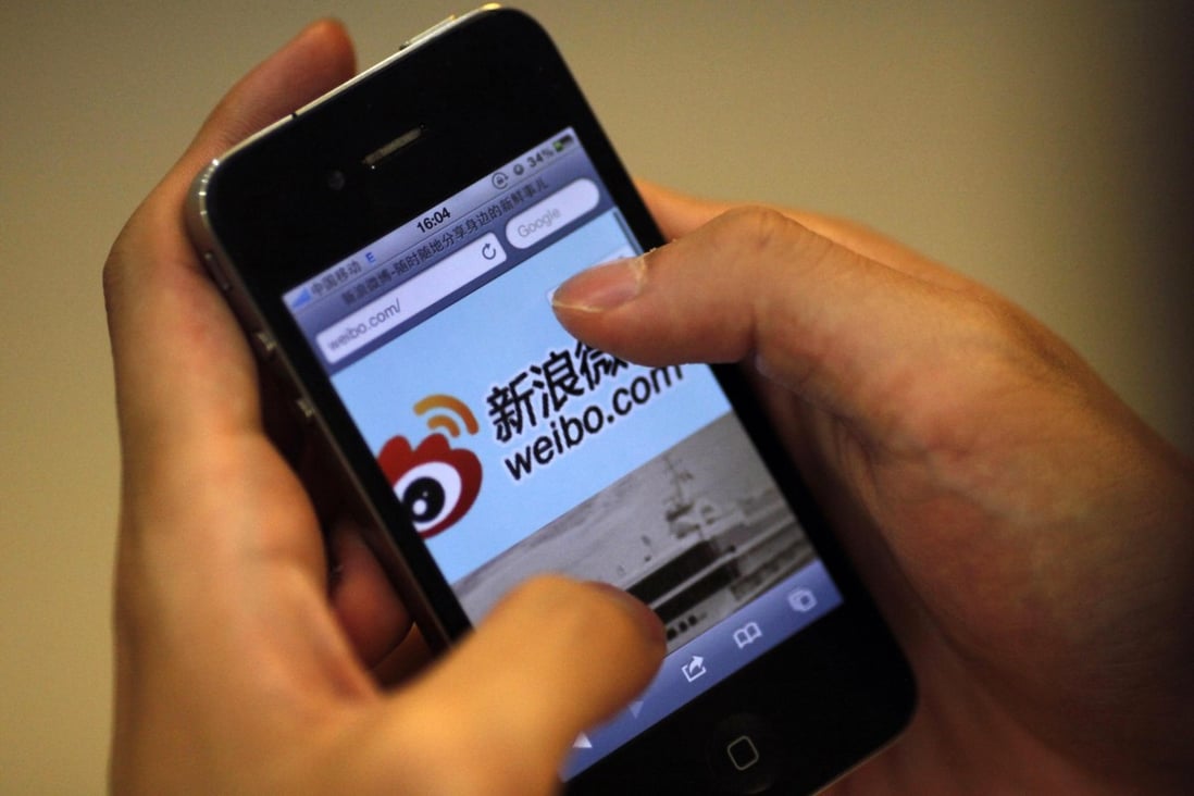 Sina Weibo is coming under increasing threat from messaging apps like WeChat. Photo: Reuters