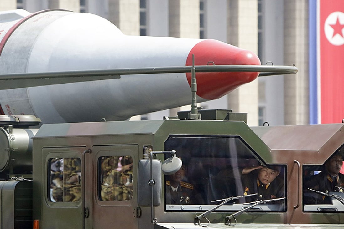 North Korea fired four missiles from a mountain site just north of the border with the South on Thursday. Photo: Reuters
