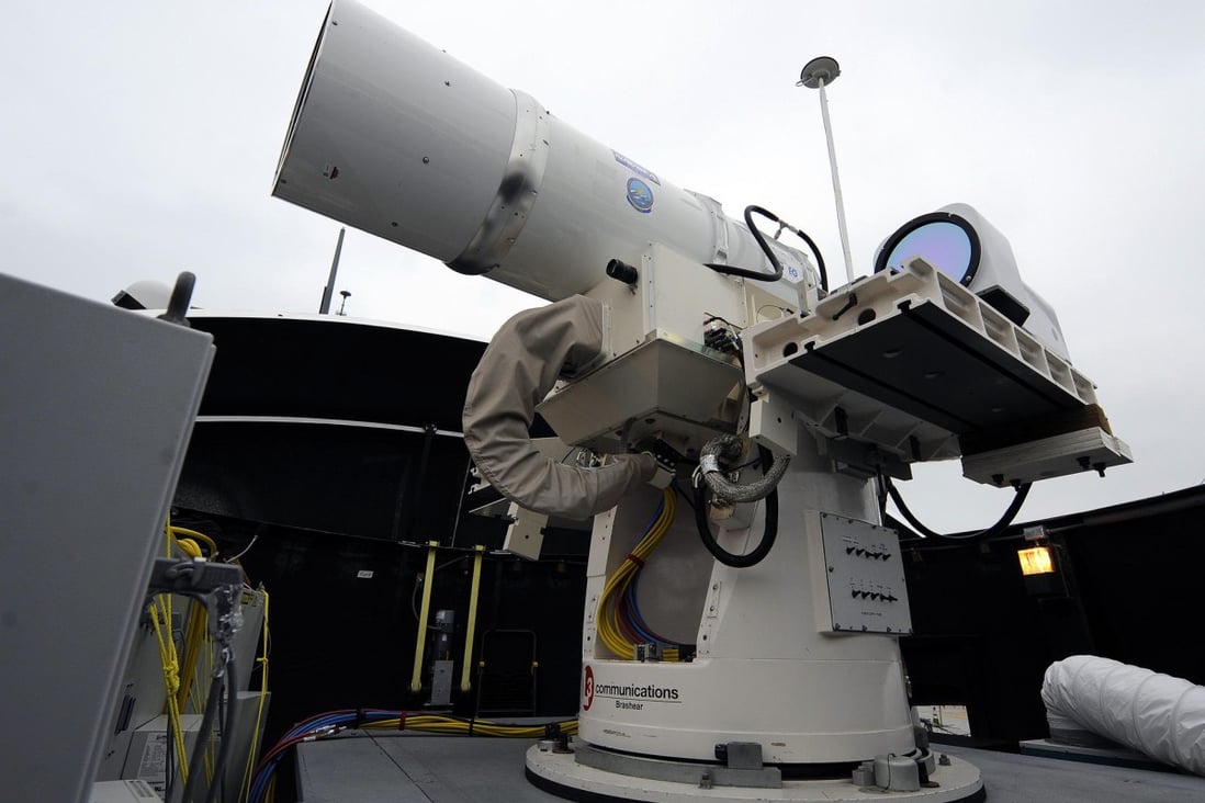 The US Navy plans to deploy its experimental laser weapon system - shown here in 2012 - on the USS Ponce later this year. Photo: AP
