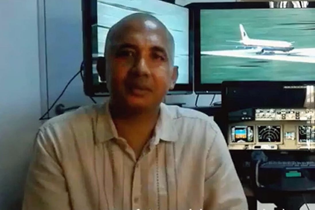 Zaharie Ahmad Shah with his flight simulator