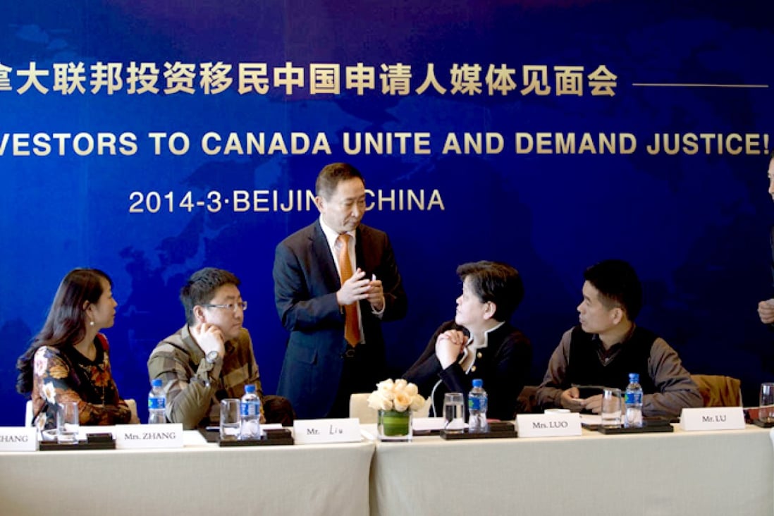A group of Chinese applicants to the federal programme held a press conference in Beijing.