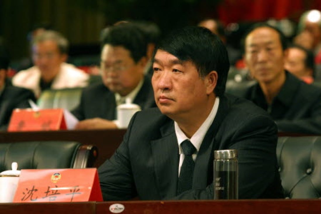 Shen Peiping photographed at a meeting in Yunnan. Photo: AFP 