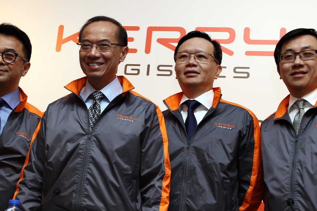 Kerry Logistic's executives, from left, Edwardo Erni, chairman George Yeo and group managing director William Ma. Photo: Sam Tsang