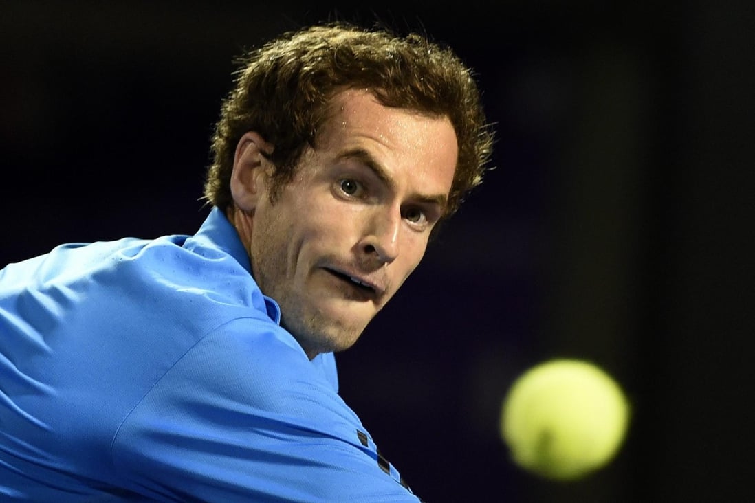 Britain's Andy Murray on his way to a three-set victory. Photo: EPA