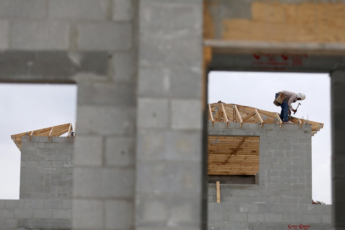 New home construction in Miami, Florida. A recovery in prices boosted property tax collections to their highest level since 2009. Photo: AFP