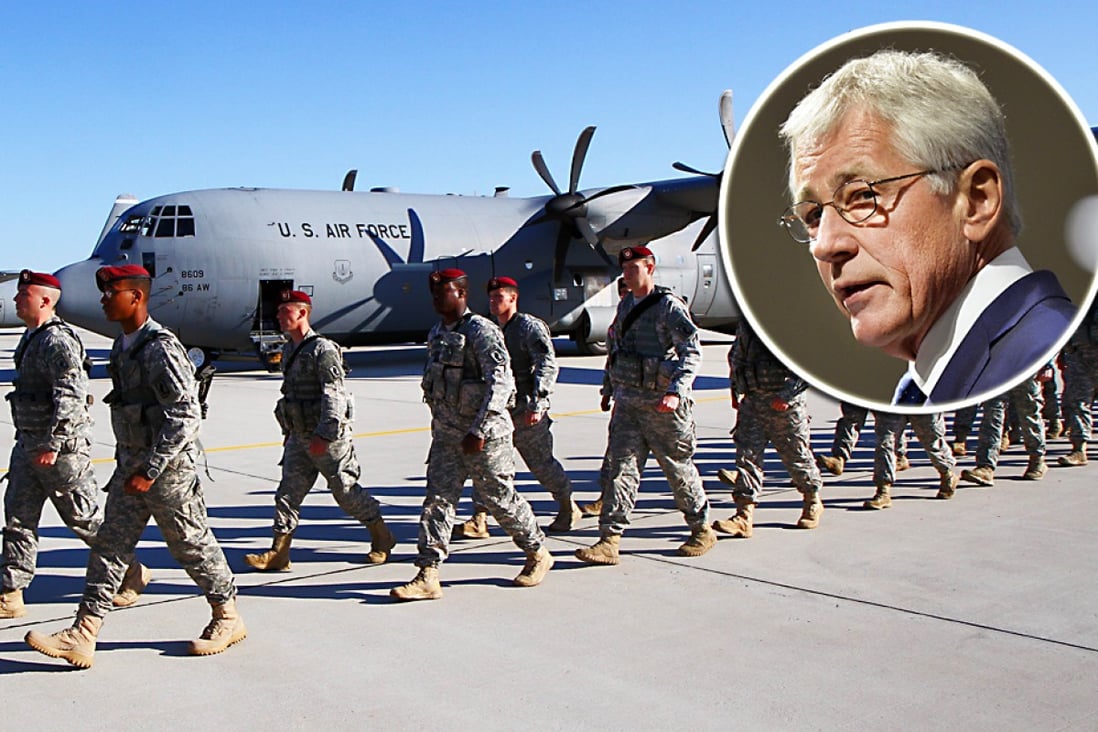 US Defence Secretary Chuck Hagel bans on transgender individuals serving in the US military. Photos: AFP