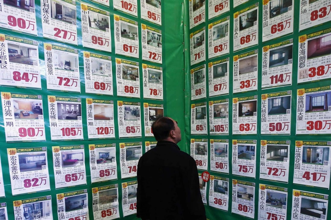 The price data followed figures that showed property investment, construction activities and sales slowed across the mainland. Photo: Reuters