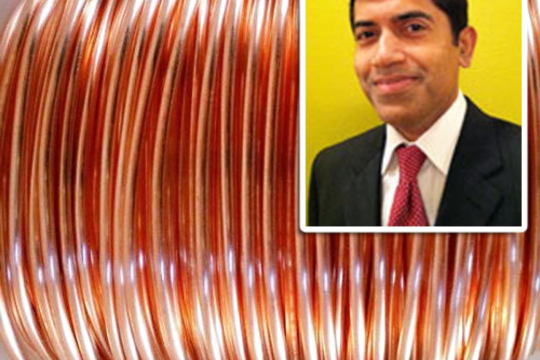 Jayan Thomas heated the copper wire to create what he described as fuzzy "nano-whiskers", which vastly expand the wire's surface area that can store energy.