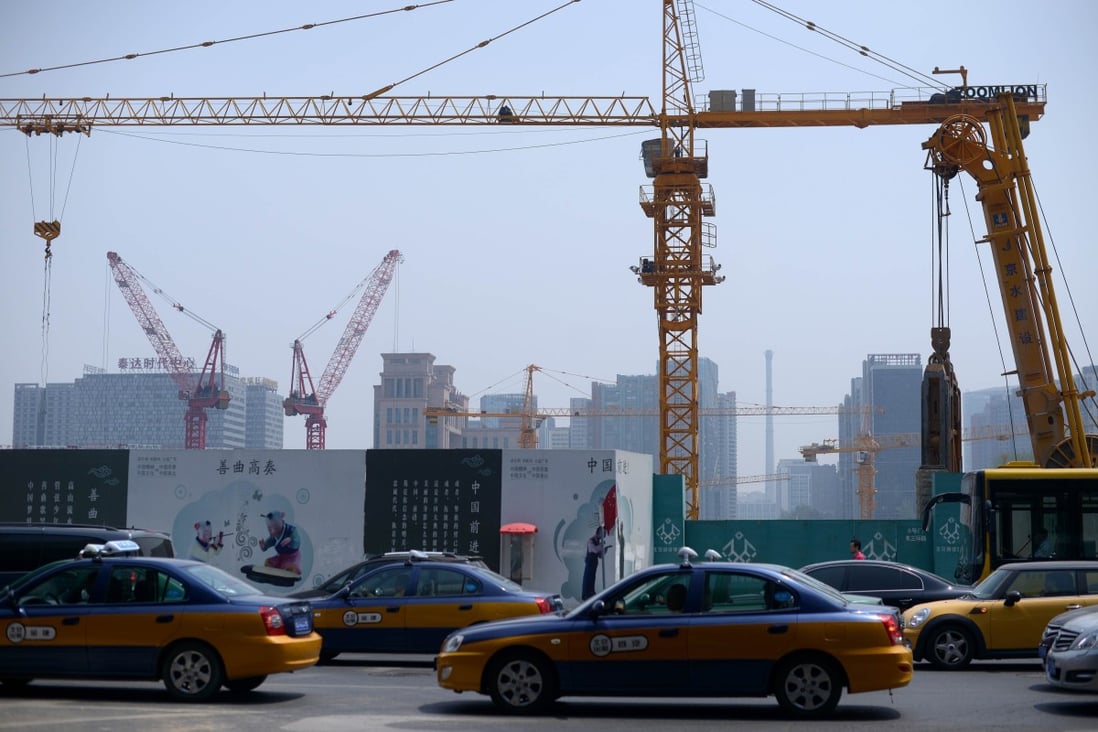 A construction site in Beijing. Photo: AFP