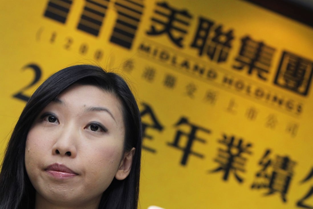 Midland deputy chairwoman Angela Wong Ching-yi said Apex has reportedly said it intends to acquire the firm and said allegations of mismanagement could affect investors' and shareholders' interests. Photo: Felix Wong