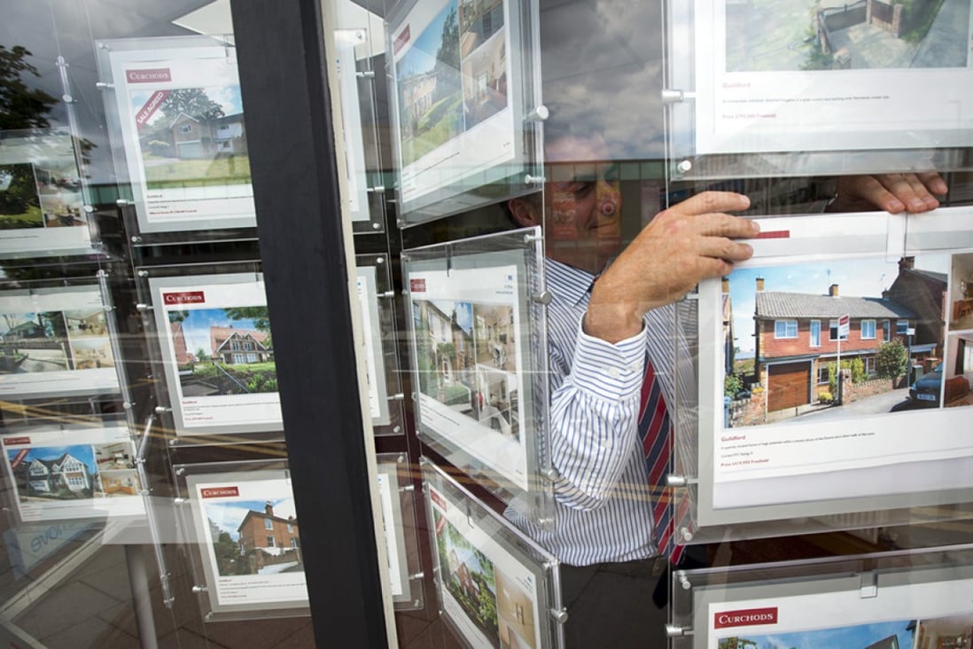 The British central bank's curbs on mortgages come after months of surging prices, especially in southern England. Photo: Bloomberg