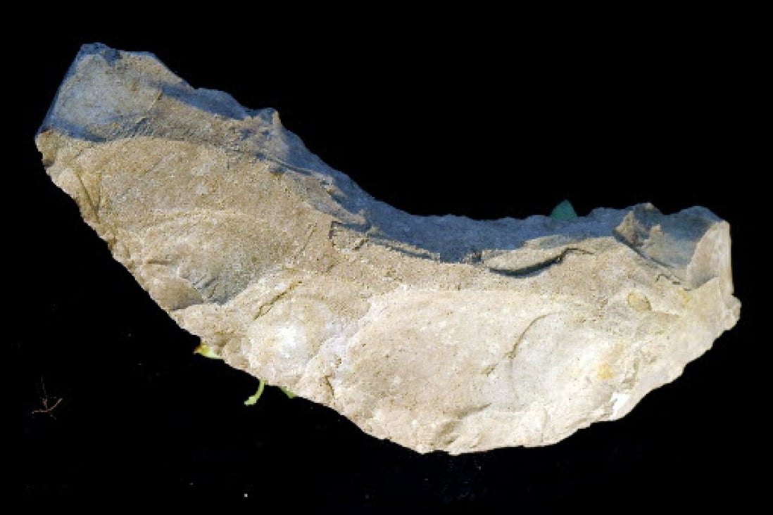 The stone tools found in Mount Modao may be similar to these artefacts between 35,000 and 39,000 years old discovered at the Wong Tei Tung site in Sai Kung. Photo: SCMP Pictures