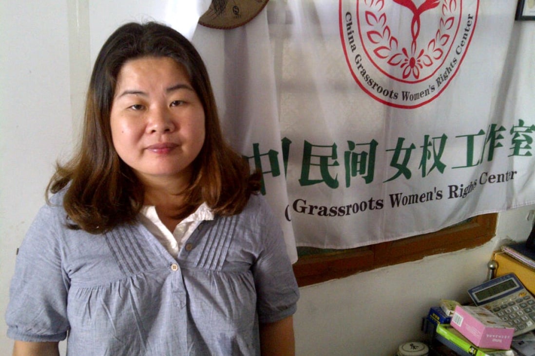 Ye Haiyan, campaigner for sex workers' rights, says poor sex workers who cannot pay bribes are most exploited by the police. Photo: Mimi Lau