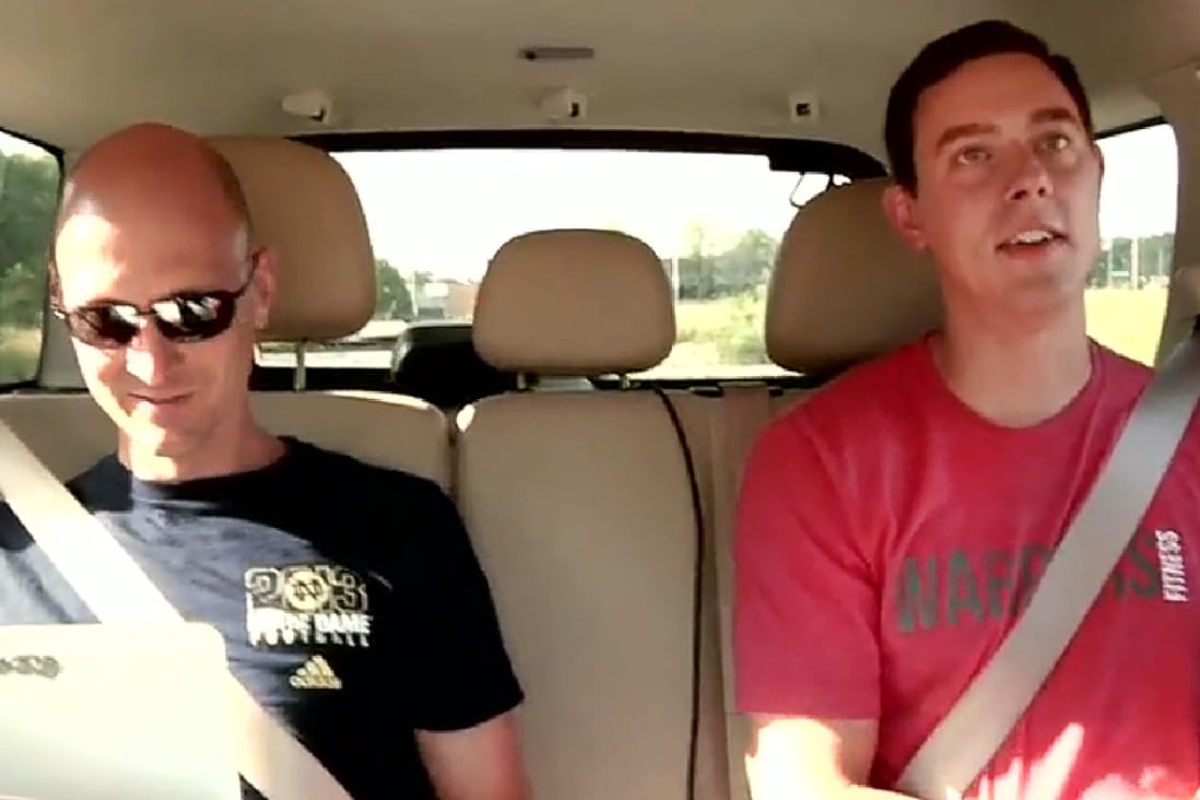 With just a laptop connected to its diagnostics port, Charlie Miller  (left) and Chris Valasek turned an innocent Prius into the world’s worst amusement park ride. 