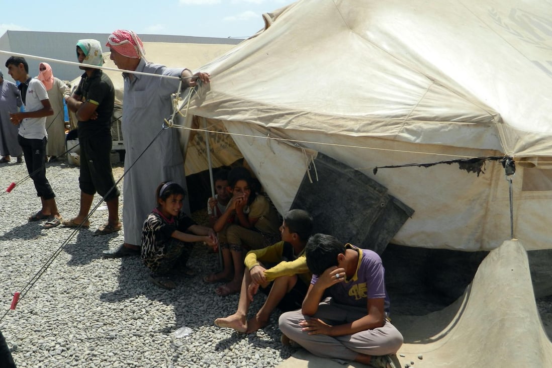 A refugee camp in Turkey shelters Yazidis. Photo: Xinhua