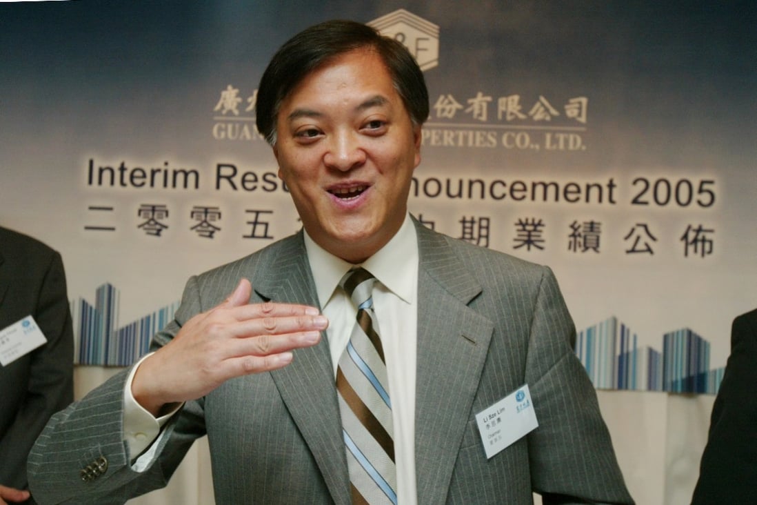 Guangzhou R&F Properties chairman Li Sze-lim said the company will sell 60 projects in 22 cities across the country. Photo: Edward Wong