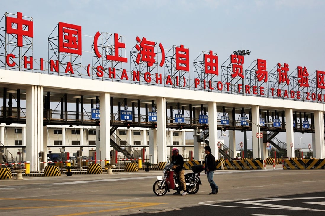 The launch of the Shanghai free-trade zone was viewed as a first step by mainland China's most developed city towards transforming itself into a major global metropolis. Photo: Bloomberg