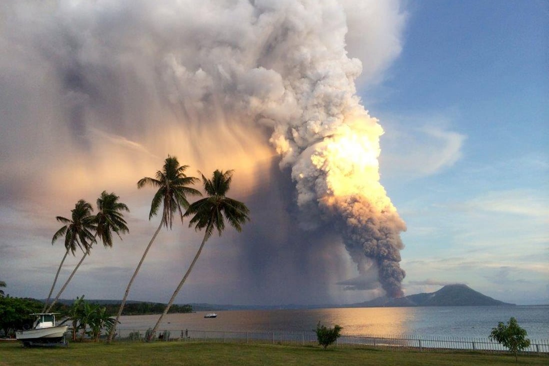 A photo taken today shows Mount Tavurvur erupting in eastern Papua New Guinea. Photo: AFP
