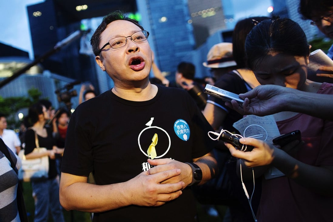 Occupy leader Benny Tai: "The fight is for the next five to 10 years". Photo: EPA