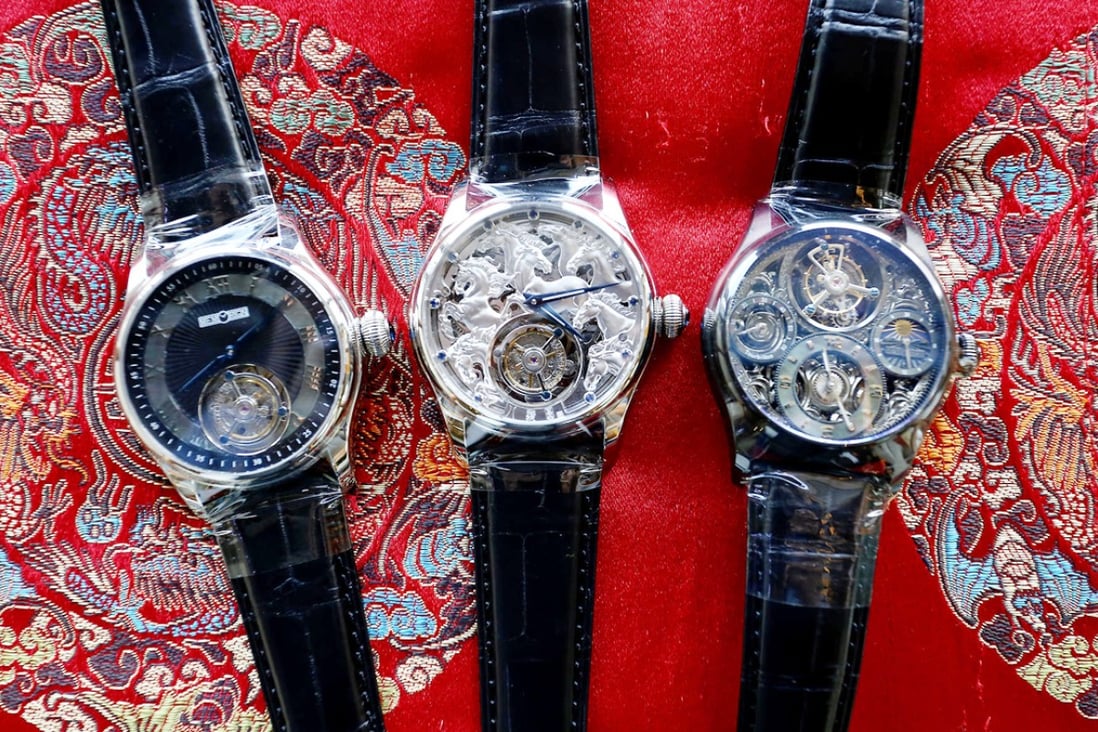 Memorigin's high-end tourbillon watches have about 300 tiny parts. The company hopes to produce about 5,000 a year. Photo: Jonathan Wong