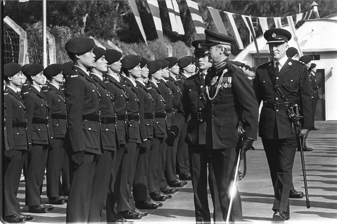 A passing-out parade at the Police Training School in Fanling. Chris Emmett gives an entertaining account of his years on the force.
