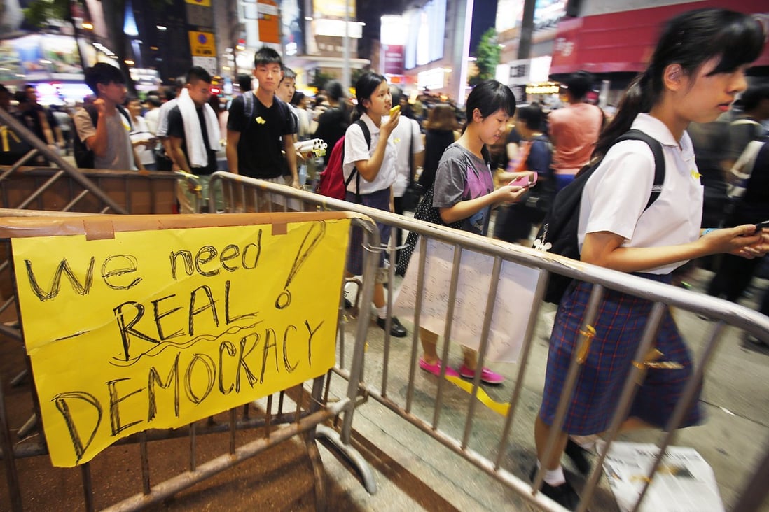 Pro-democracy protests have continued into their third day in Hong Kong. Photo: AP
