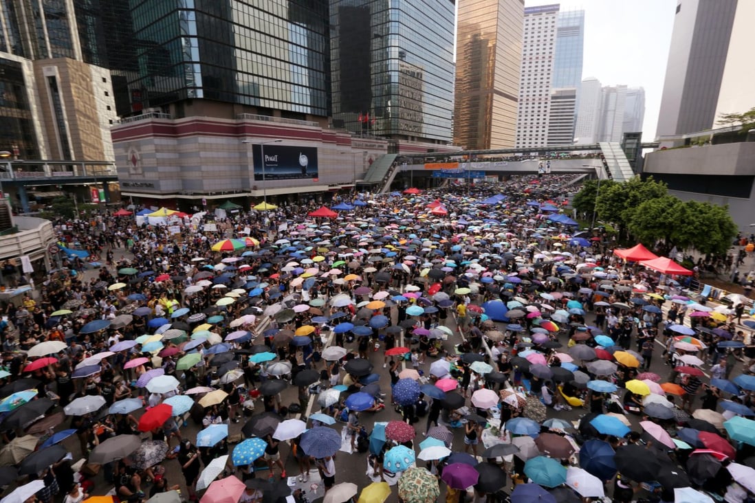 Pro-democracy protests have been blamed for suspension of talks on property deals. Photo: Sam Tsang