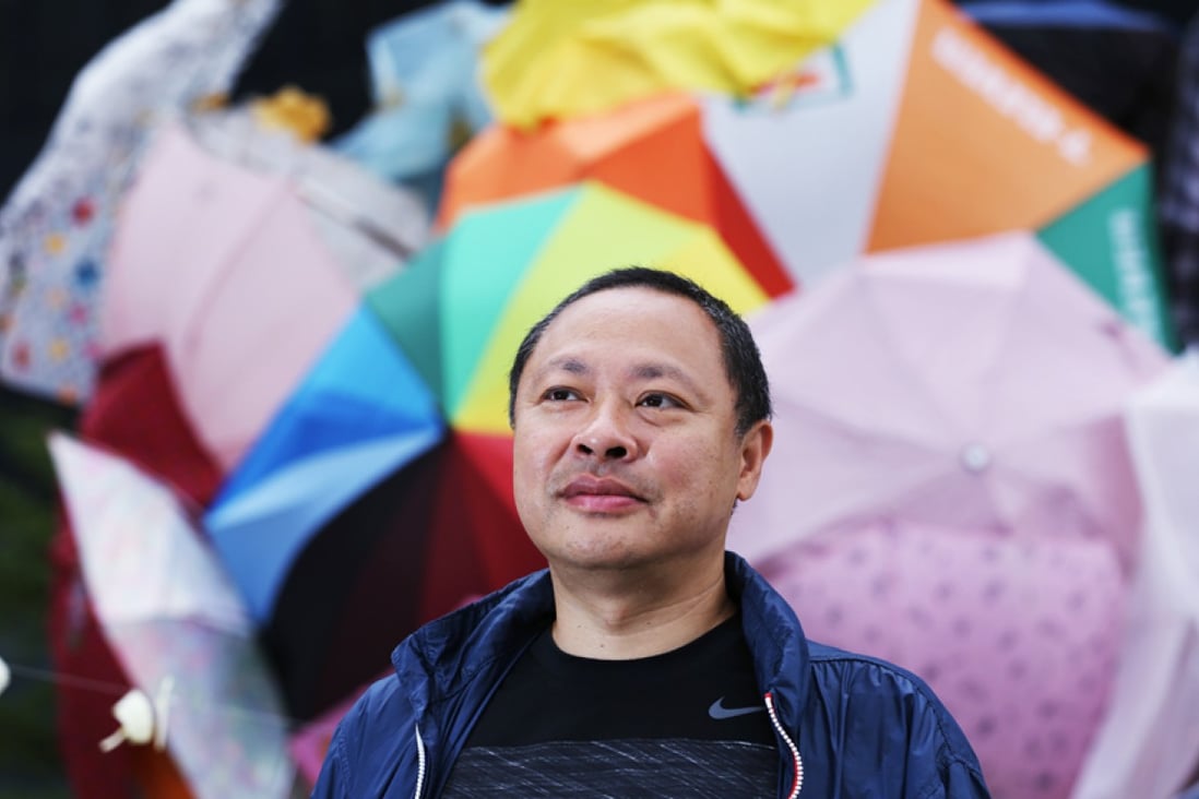 Occupy Central co-founder Benny Tai Yiu-ting at the Admiralty protest site. Photo: Nora Tam