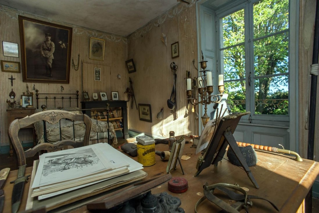 The bedroom of French Dragoons officer Hubert Rochereau, left as it was when he died in 1918. Photo: AFP