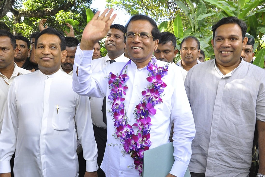 Former Sri Lankan Health Minister Maithripala Sirisena, who resigned on Friday and said he would run as an opposition candidate against President Mahinda Rajapaksa in a snap elections. Photo: Reuters