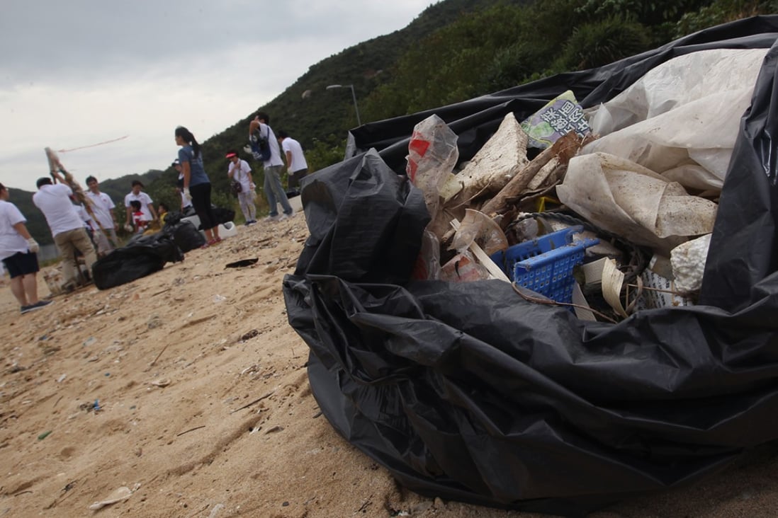 Plastic waste poses one of the biggest threats of pollution on Hong Kong's beaches. Photo: Jonathan Wong