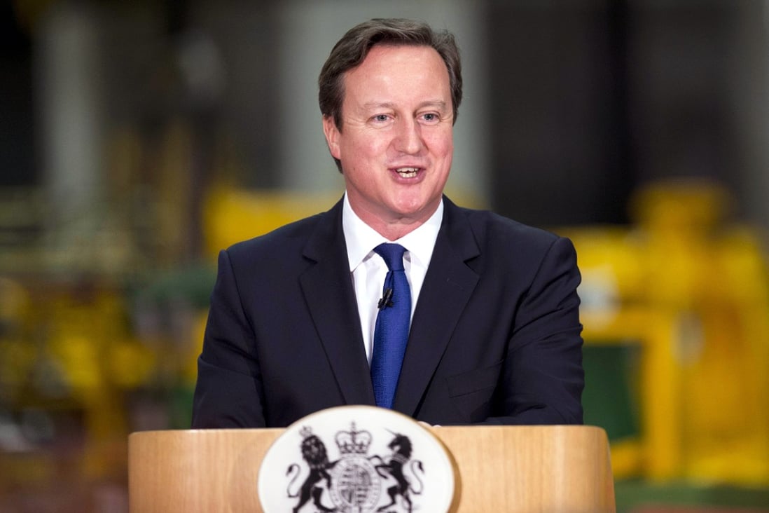 British Prime Minister David Cameron yesterday stepped into a row over Beijing's refusal to let a group of British lawmakers visit Hong Kong. Photo: AFP
