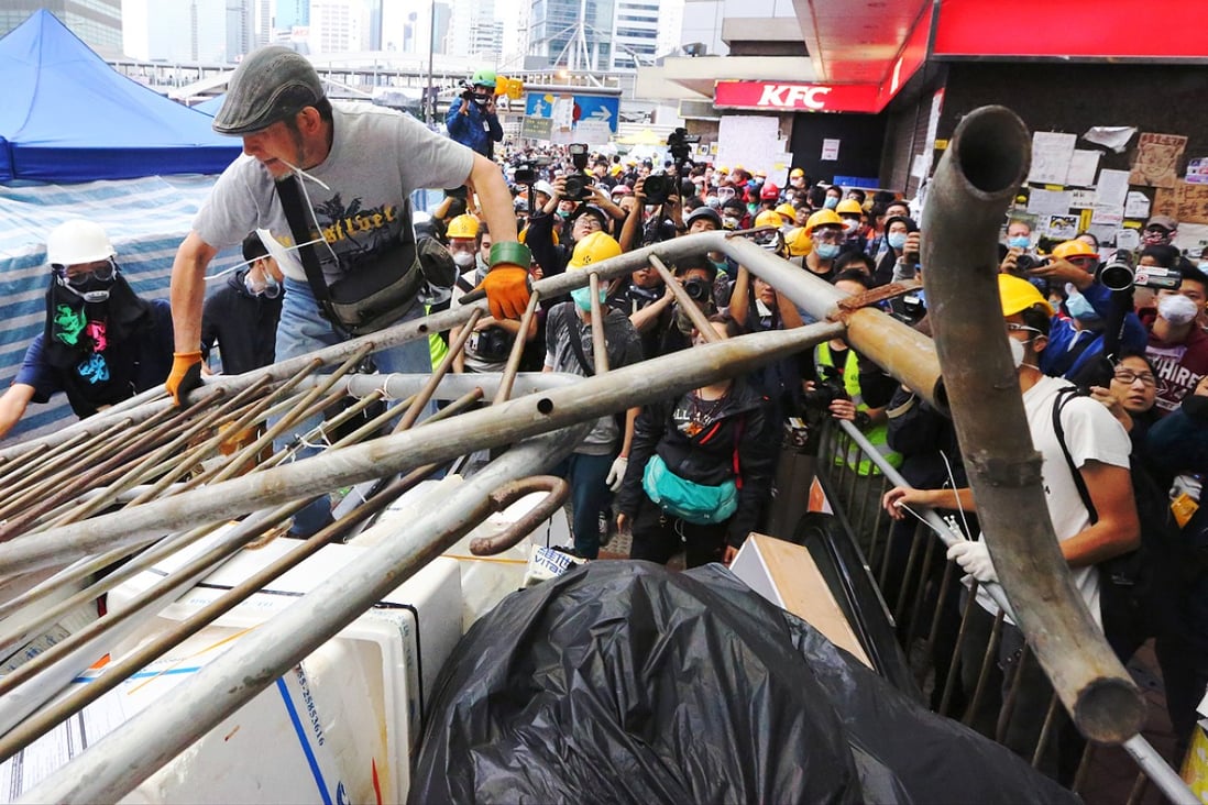 Some companies blamed Occupy Central for a drop in business last month. Photo: Felix Wong