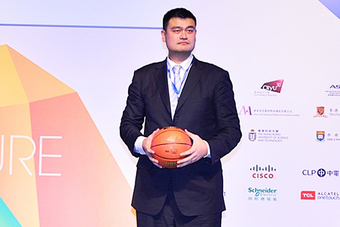 Yao Ming speaks at the forum on innovation. Photo: SCMP Pictures