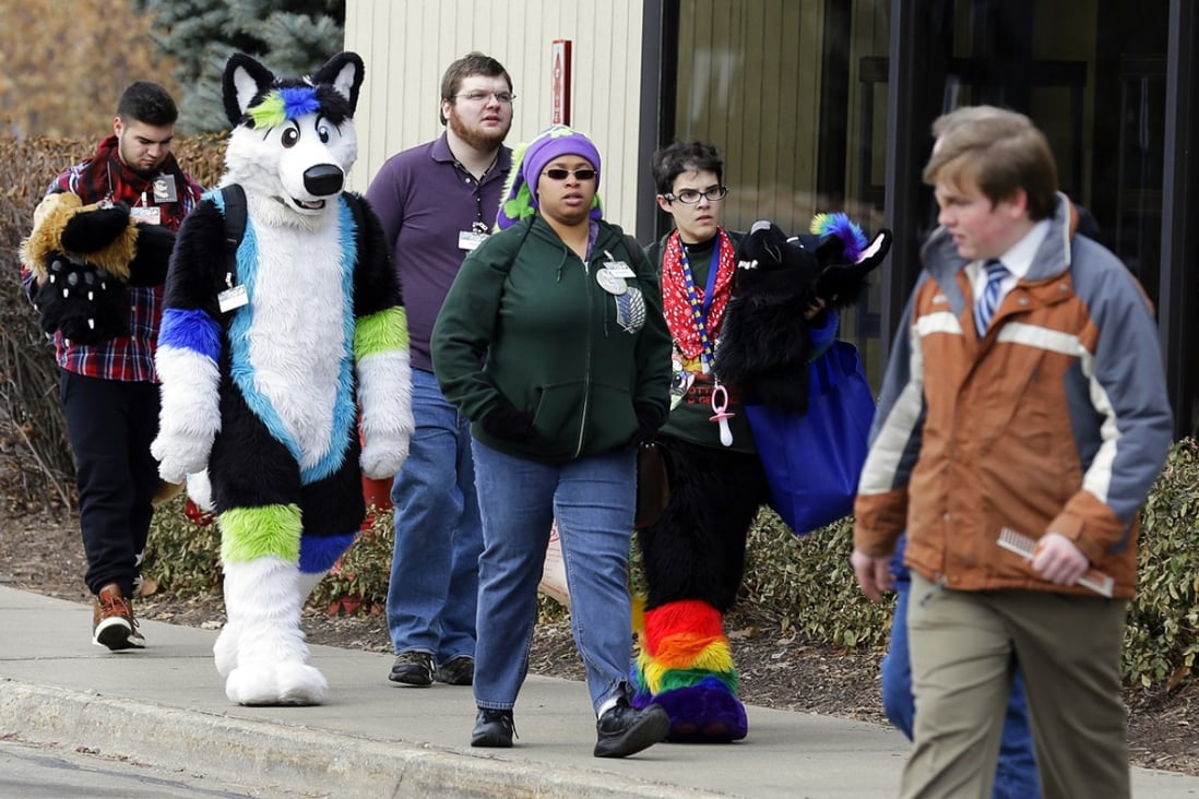 Thousands of people were evacuated after an chlorine gas leak at the Hyatt Regency O'Hare in Rosemont, Illinois hosting the 2014 Midwest FurFest convention. Photo: AP
