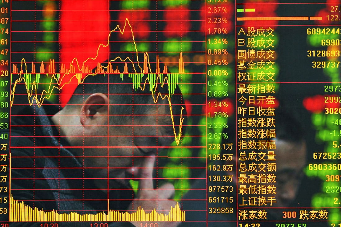 The Shanghai market's swing between high and low yesterday was a huge 8.5 per cent. Photo: EPA