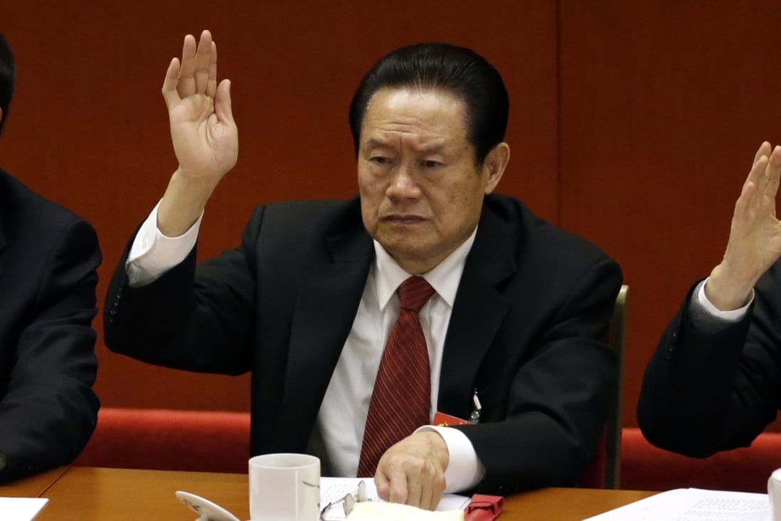 Former security chief Zhou Yongkang. Photo: AP
